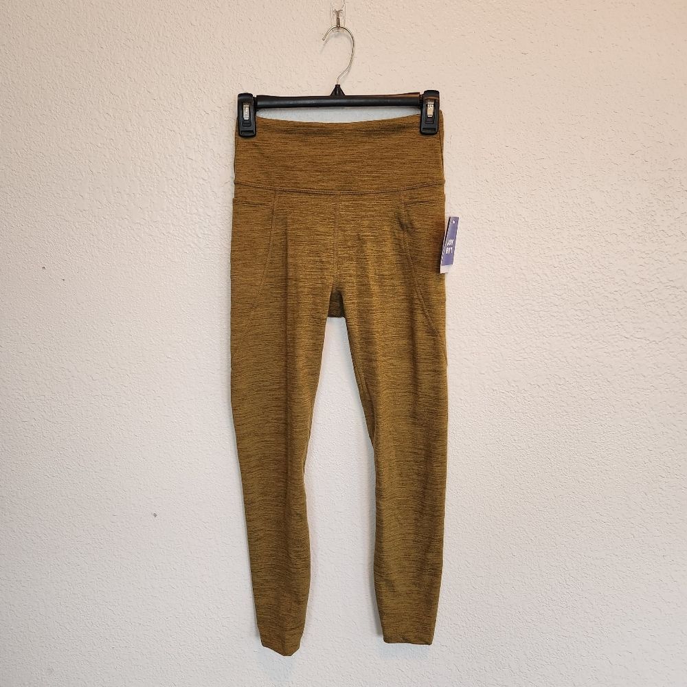 JoyLab Women's Army Spacedye High Rise 7/8 Length Leggings